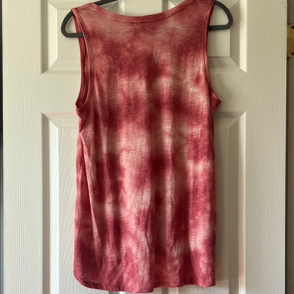 Faded Glory Red Tie-Dye Tank Top - Picture 3 of 4